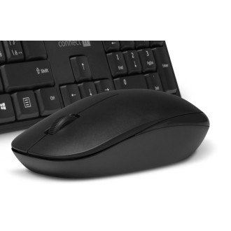 Connect IT Combo bezdrátová klávesnice + myš (+1x AAA +1x AA baterie) CZ/SK - černá