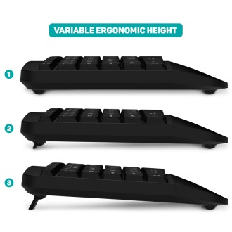 Connect IT For Health Combo bezdrátová klávesnice + myš - černá