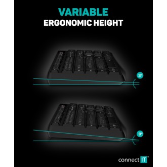 Connect IT OfficeBase Wireless Combo bezdrátová černá klávesnice + myš - černá