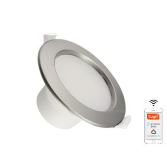 NEDES - LED svítidlo WIFI 10W / IP44 / 3000K - 6500K / SI - LDL164/SW