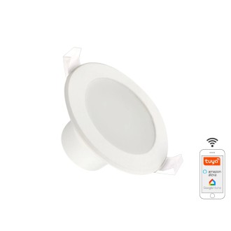 NEDES - LED svítidlo WIFI 7W / IP44 / 3000K - 6500K / WH - LDL163W