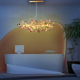 NEDES - Luxusní závěsný křišťálový lustr 13 x G9 - CA032/1200L