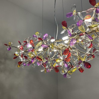 NEDES - Luxusní závěsný křišťálový lustr 13 x G9 - CA032/1200L