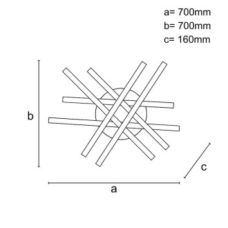 NEDES - LED stropní svítidlo s dálkovým ovladačem 90W - J7312/W