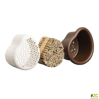 Hmyzí hotel - Organic bee hotel - chestnut brown 25 cm