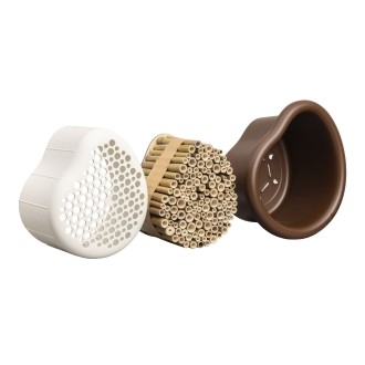 Hmyzí hotel - Organic bee hotel - chestnut brown 25 cm