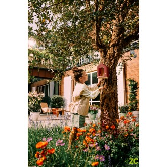 Krmítko - Cosy bird feeder - tuscan red 18 cm