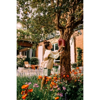 Krmítko - Cosy bird feeder - tuscan red 18 cm