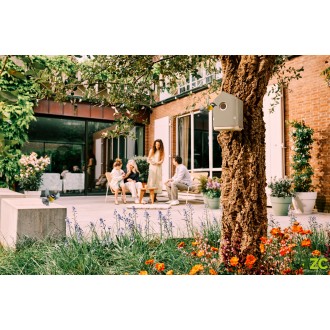 Ptačí budka - Cosy bird house - mushroom beige 18 cm