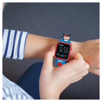 LED hodinky - Šmoulové