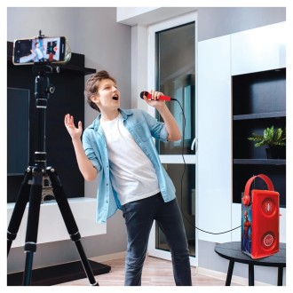 Bezdrátový svítící reproduktor s mikrofonem - Spider-Man