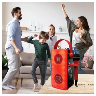 Bezdrátový svítící reproduktor s mikrofonem - Spider-Man