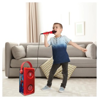 Bezdrátový svítící reproduktor s mikrofonem - Spider-Man