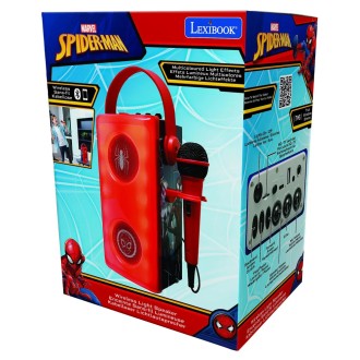 Bezdrátový svítící reproduktor s mikrofonem - Spider-Man