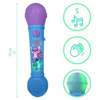Svítící mikrofon s melodiemi - Disney Stitch