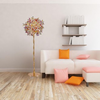 NEDES - Luxusní křišťálová stojací lampa 5 x G9 - CA032/F