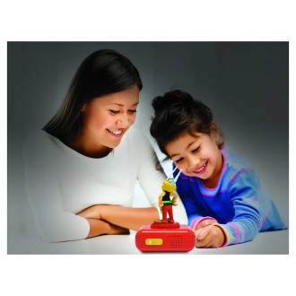 Budík s nočním 3D světlem - Asterix