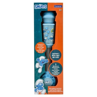 Svítící trendy mikrofon s melodiemi - Šmoulové