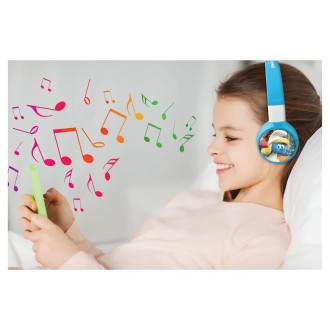 Skládací bezdrátová sluchátka - Šmoulové