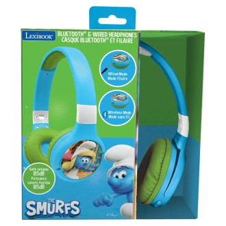 Skládací bezdrátová sluchátka - Šmoulové