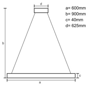 NEDES - LED svítidlo + dálkový ovladač 55W - J4320/B