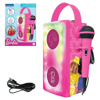 Bezdrátový svítící reproduktor s mikrofonem Barbie