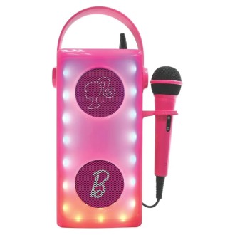 Bezdrátový svítící reproduktor s mikrofonem Barbie