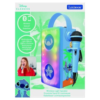 Bezdrátový svítící reproduktor s mikrofonem Disney Stitch