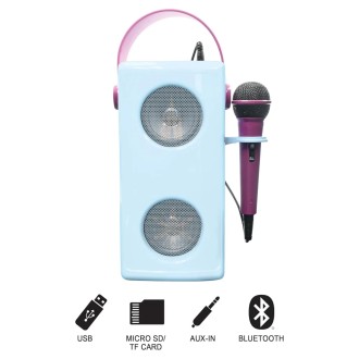 Bezdrátový svítící reproduktor s mikrofonem Ledové království