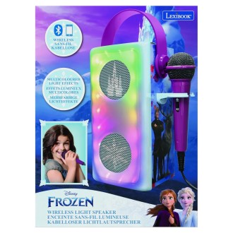 Bezdrátový svítící reproduktor s mikrofonem Ledové království