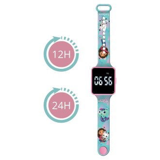 LED hodinky Gábinin kouzelný domek