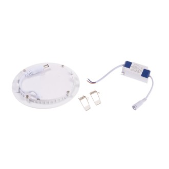 T-led - LN6 LED panel 6W kulatý 120mm Barva krytu: Bílá, Varianta: Teplá bílá, Barevná teplota (К): Teplá bílá