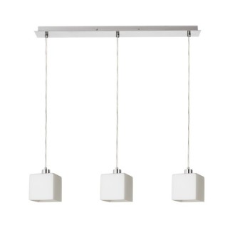 Rendl - DADOS III 60 závěsná opálové sklo/chrom 230V LED E27 3x11W Barva/Materiál: chrom, opálové sklo