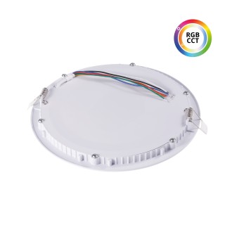 T-led - LED panel 24V 27W RGBCCT 24KW27 kulatý Barva krytu: Bílá, Varianta: LED panel 24V 27W RGBCCT 24KW27 kulatý, Barevná teplota (К): RGBCCT