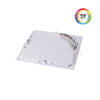 T-led - LED panel 24V 27W RGBCCT 24HW27 čtverec Barva krytu: Bílá, Varianta: LED panel 24V 27W RGBCCT 24HW27 čtverec, Barevná teplota (К): RGBCCT