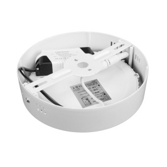 T-led - PL12 LED panel 12W přisazený kulatý 166mm Barva krytu: Bílá, Varianta: Studená bílá, Barevná teplota (К): Denní bílá