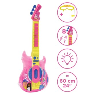 Elektronická kytara s brýlemi Barbie