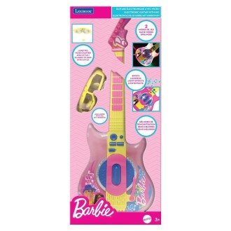 Elektronická kytara s brýlemi Barbie