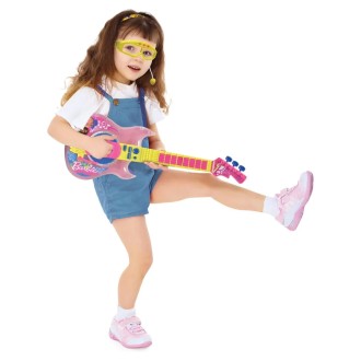 Elektronická kytara s brýlemi Barbie