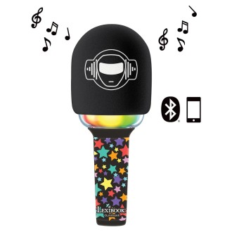 Svítící bezdrátový karaoke mikrofon