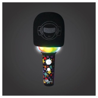 Svítící bezdrátový karaoke mikrofon