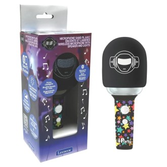 Svítící bezdrátový karaoke mikrofon