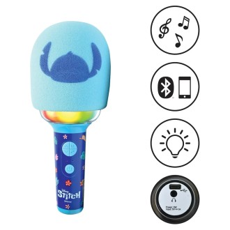 Svítící bezdrátový karaoke mikrofon Disney Stitch