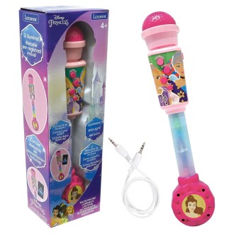 Svítící trendy mikrofon Disney Princezny s melodiemi