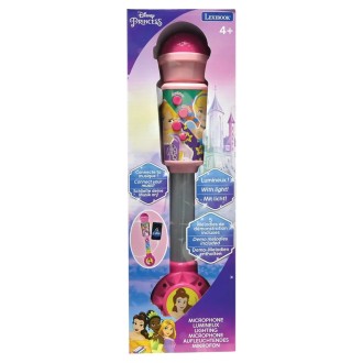 Svítící trendy mikrofon Disney Princezny s melodiemi