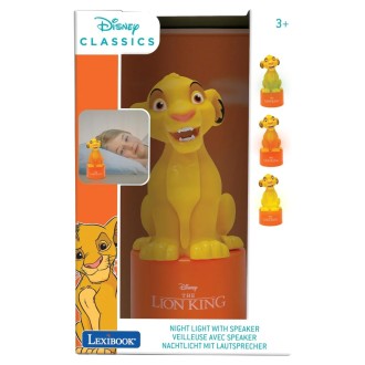 Noční světlo s reproduktorem Lví král