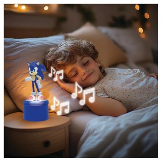 Noční světlo s reproduktorem Ježek Sonic