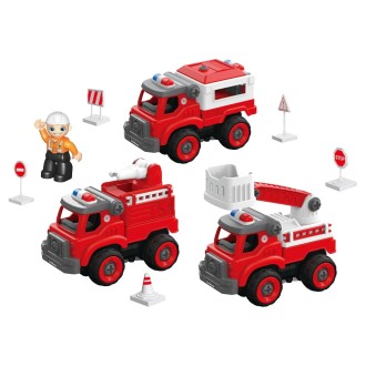 Crosslander Fireman – hasičské auto 3 v 1 s elektrickým šroubovákem