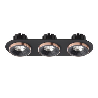 Rendl - SHARM R III zápustná bílá měď 230V LED 3x10W 24° 3000K Barva: Černá