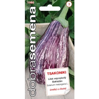 Dobrá semena Lilek vejcoplodý - Tsakoniki 30s